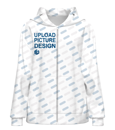 女士单帽拉链卫衣-XM010 - 空气层-220g/S